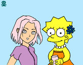 Dibujo Sakura y Lisa pintado por Valuu35