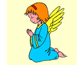 Dibujo Ángel orando pintado por DORICELA