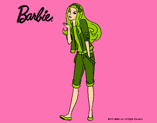 Barbie con look casual