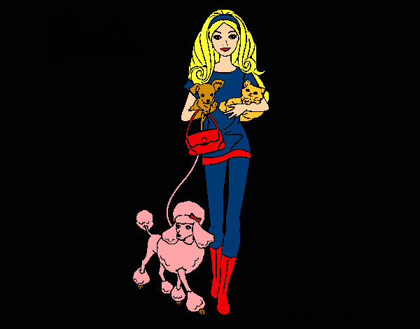 Barbie con sus mascotas