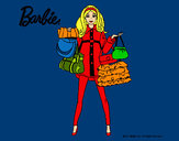 Dibujo Barbie de compras pintado por amalia