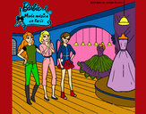 Dibujo Barbie mirando vestidos pintado por kittylove