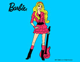 Dibujo Barbie rockera pintado por amalia