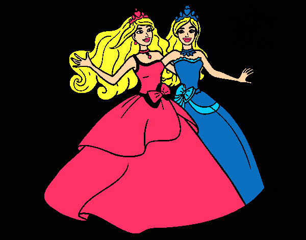 Barbie y su amiga súper felices