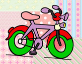 Dibujo Bicicleta con bocina pintado por valemiku