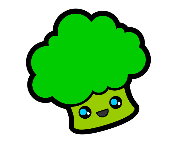 Dibujo Brócoli sonriente pintado por eimy567