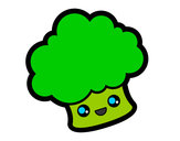 Dibujo Brócoli sonriente pintado por eimy567