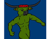 Dibujo Cabeza de búfalo pintado por vicho_isi1