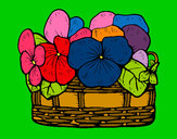 Dibujo Cesta de flores 12 pintado por amalia