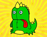 Dibujo Dinosaurio monstruoso pintado por juaniart10