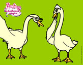 Dibujo El baile de los cisnes pintado por amalia