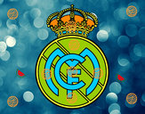 Dibujo Escudo del Real Madrid C.F. pintado por laylawinx1