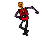 Dibujo Esqueleto contento pintado por DEMIAN4