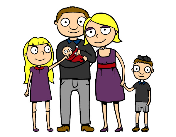 Dibujo Familia unida pintado por sofia04