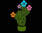 Dibujo Flores de cactus pintado por amalia