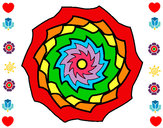 Dibujo Mandala 9 pintado por brichy