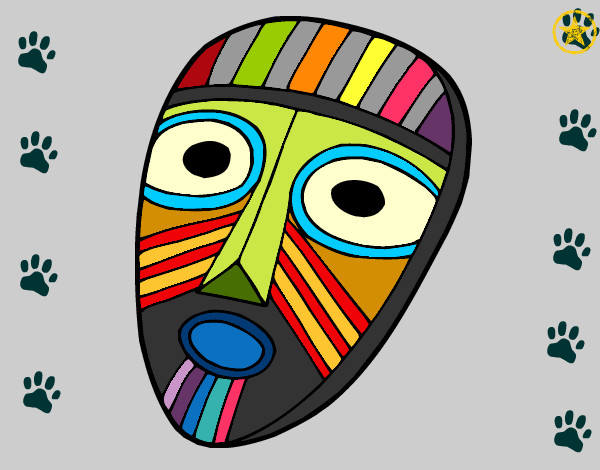 Dibujo Máscara sorprendida pintado por yireth