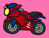 Dibujo Moto deportiva pintado por kittylove