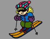 Dibujo Niño esquiando pintado por kittylove