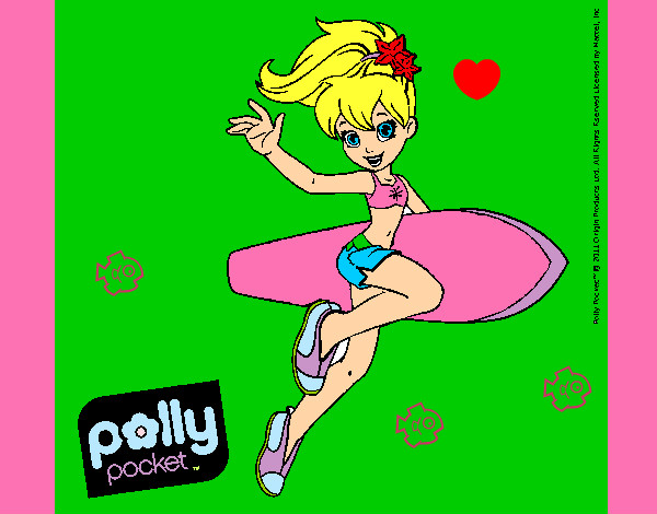 Dibujo Polly Pocket 3 pintado por superrita
