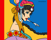 Dibujo Princesa china pintado por Pacman