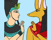 Dibujo Ramsés y Anubis pintado por Lauriii_13