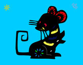 Dibujo Signo de la rata pintado por javier1234