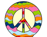 Dibujo Símbolo de la paz pintado por Lidiars
