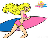 Dibujo Barbie corre al agua pintado por tonka123