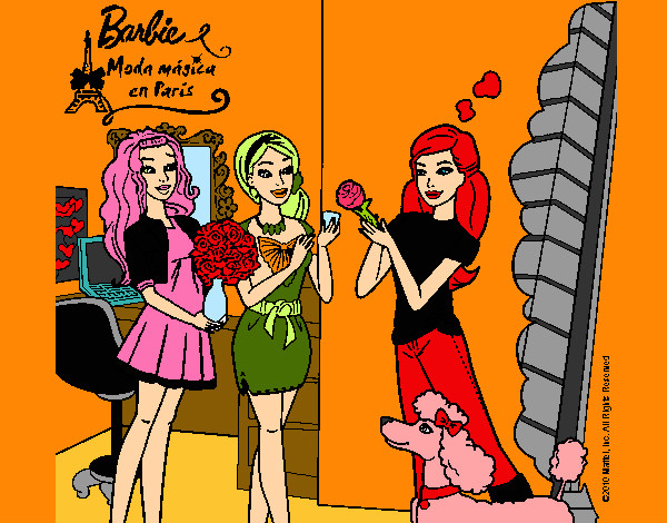 Barbie de compras con sus amigas