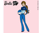 Dibujo Barbie piloto de motos pintado por KARQI