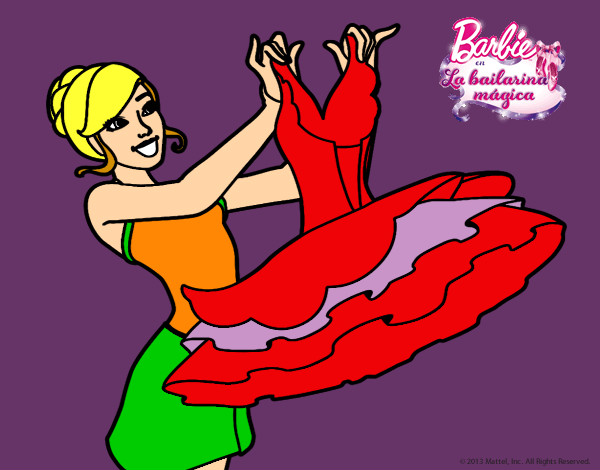 Barbie y su vestido de ballet