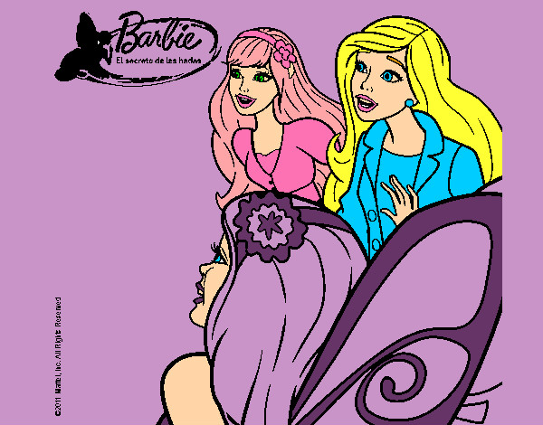 Barbie y sus amigas sorprendidas