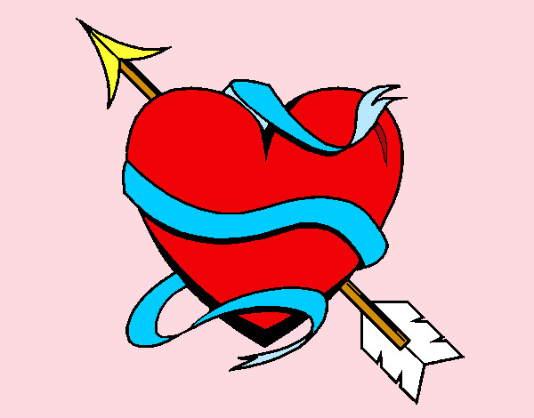 Dibujo Corazón con flecha III pintado por alicia33