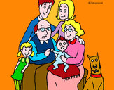 Dibujo Familia pintado por dannydanny