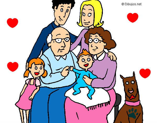 Dibujo Familia pintado por laura-2003