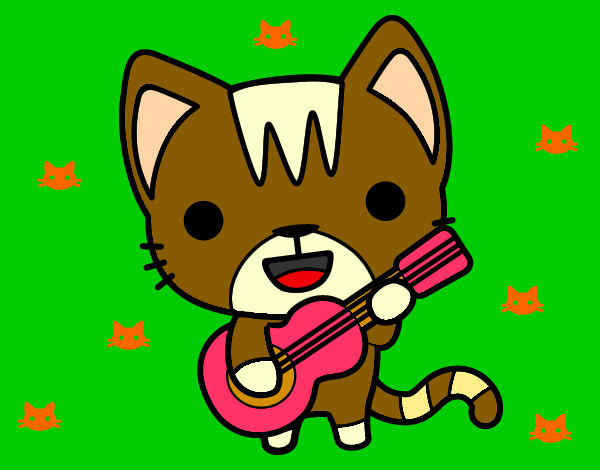 Gato guitarrista