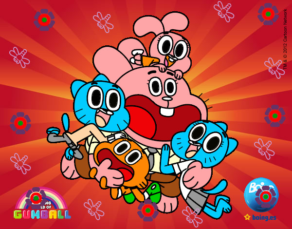 Gumball y amigos contentos