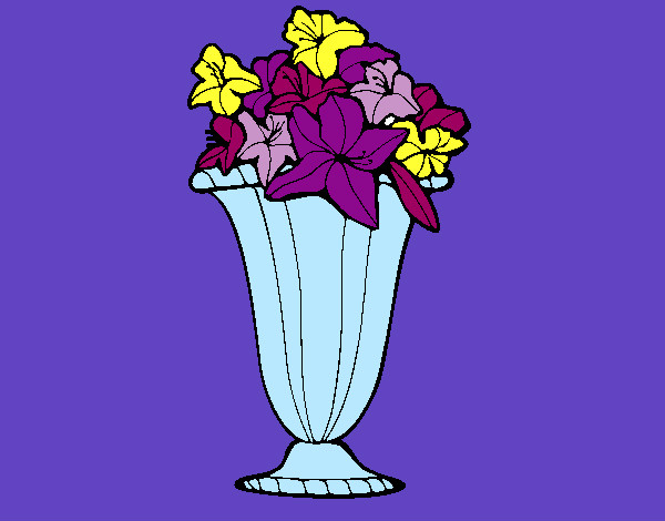 Dibujo Jarrón de flores 2a pintado por lilima