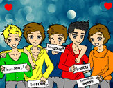 Dibujo Los chicos de One Direction pintado por anyio16