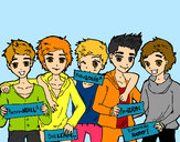 Dibujo Los chicos de One Direction pintado por Marym
