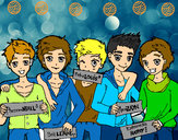 Dibujo Los chicos de One Direction pintado por Sofi19