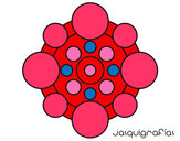 Dibujo Mandala con redondas pintado por kampanita