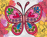 Dibujo Mandala mariposa pintado por Jade1Dlove