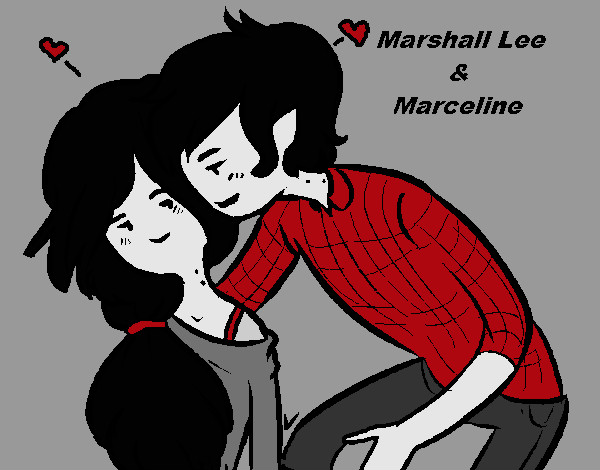 Dibujo Marshall Lee y Marceline pintado por horadeaven