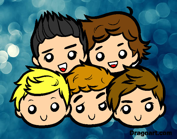 Dibujo One Direction 2 pintado por Jade1D