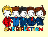 Dibujo One direction pintado por DOMITILA