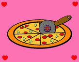 Dibujo Pizza pintado por KarenFDD06