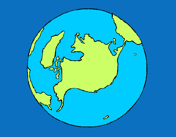 Dibujo Planeta Tierra pintado por alicia33