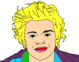 Dibujo Retrato de Harry Styles pintado por soletes